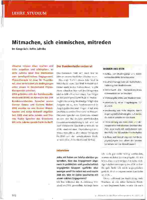 Vorschauseite 1: Mitmachen, sich einmischen, mitreden