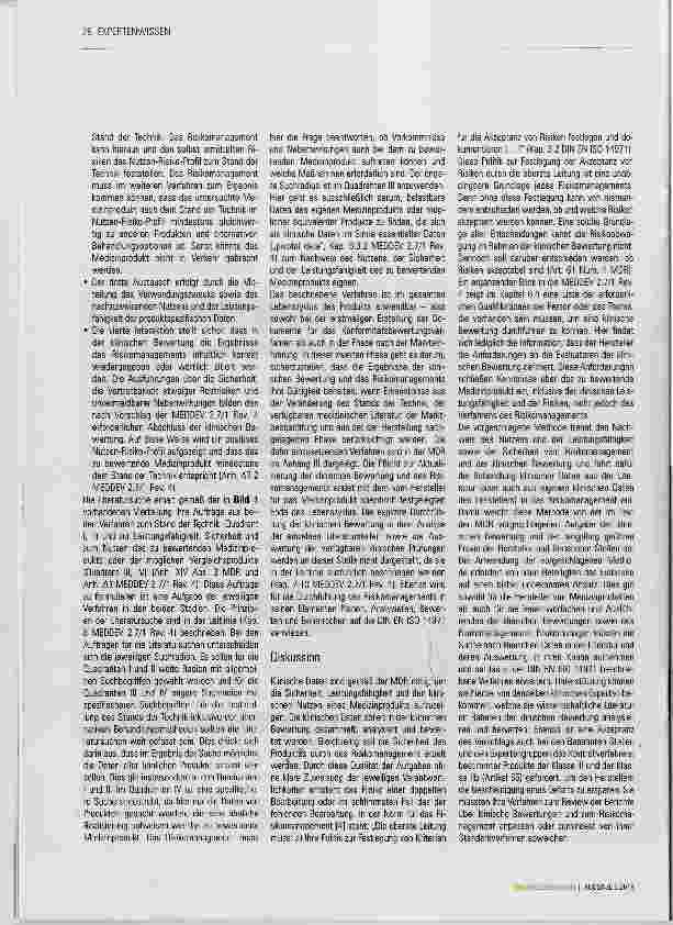 Vorschauseite 4: Klinische Bewertung und Risikomanagement