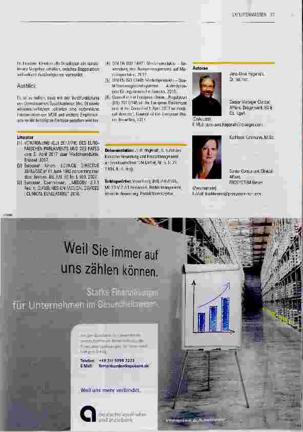 Vorschauseite 5: Klinische Bewertung und Risikomanagement