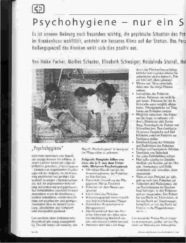 Vorschauseite 1: Psychohygiene - nur ein Schlagwort?