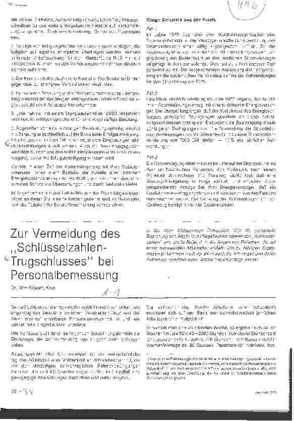 Vorschauseite 1: Zur Vermeidung des Schlüsselzahlen - Trugschlusses bei Personalmessung