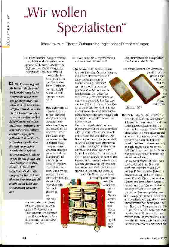 Vorschauseite 1: Wir wollen Spezialisten