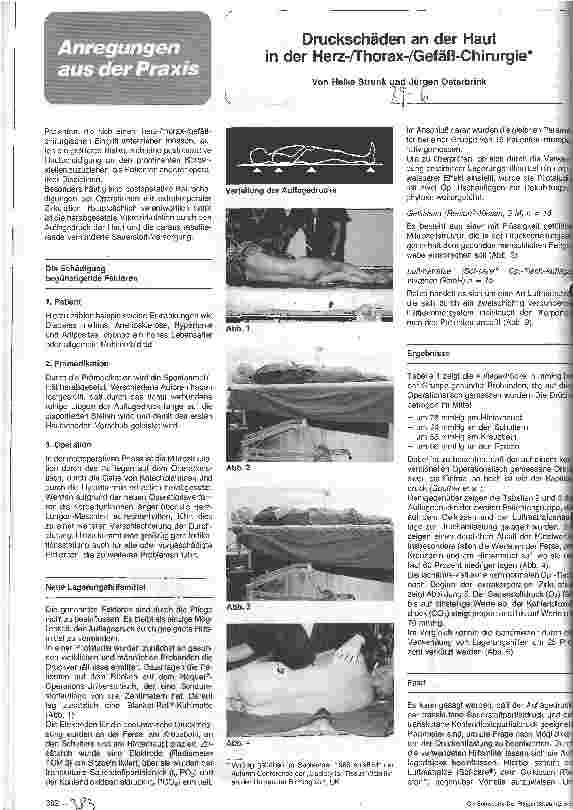 Vorschauseite 1: Druckschäden an der Haut in der Herz-/Thorax-/Gefäß-Chirurgie