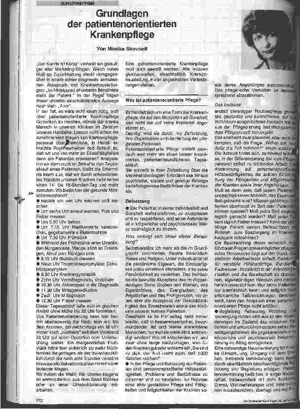 Vorschauseite 1: Grundlagen der patientenorientierten Krankenpflege