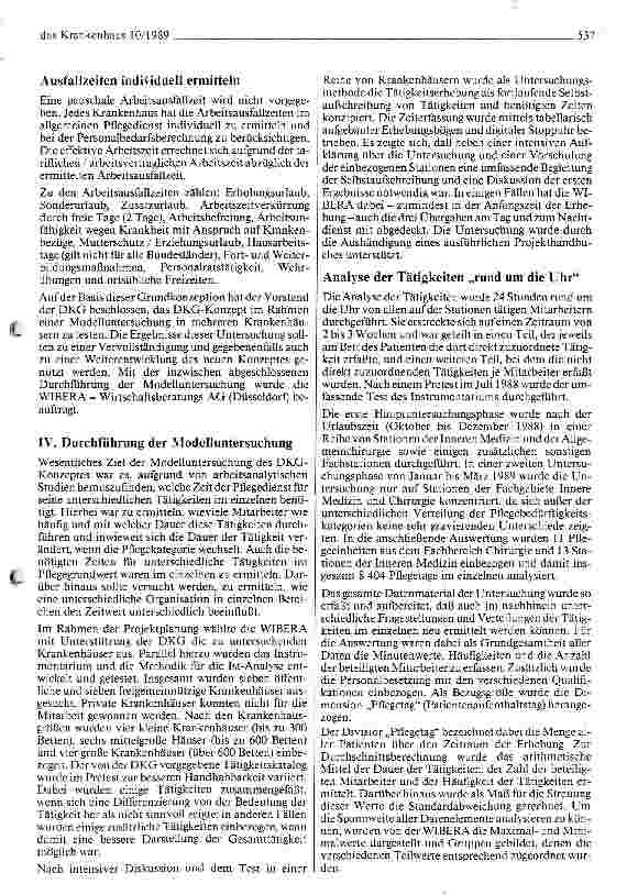 Vorschauseite 4: Neuer Weg zur Personalbedarfsermittlung im Pflegedienst der Krankenhäuser