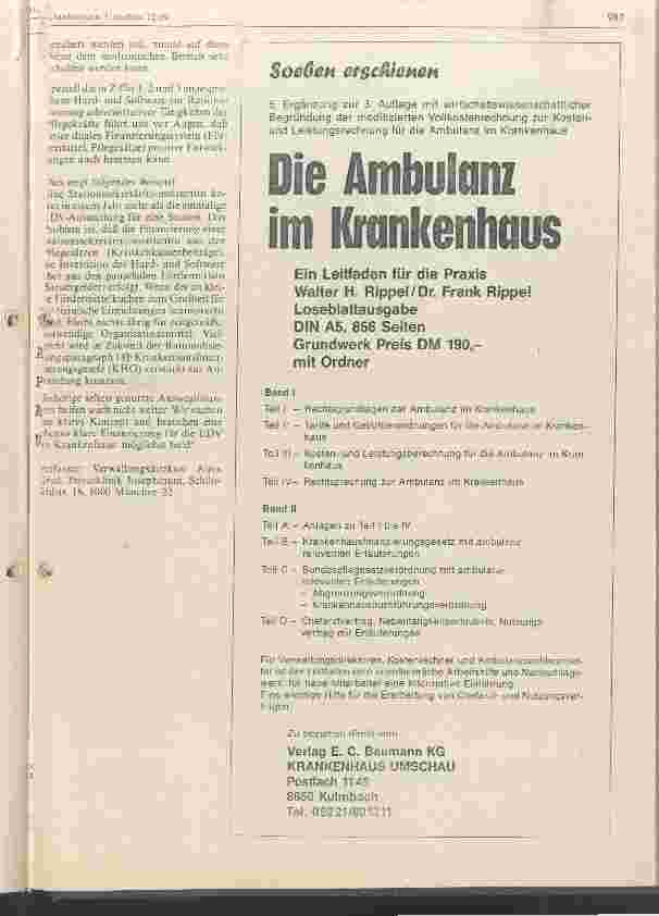 Vorschauseite 3: Pflegepersonalprobleme: Reduzierung zeitaufwendiger Schreibarbeiten durch EDV-mäßige Datenerfassung am Krankenbett