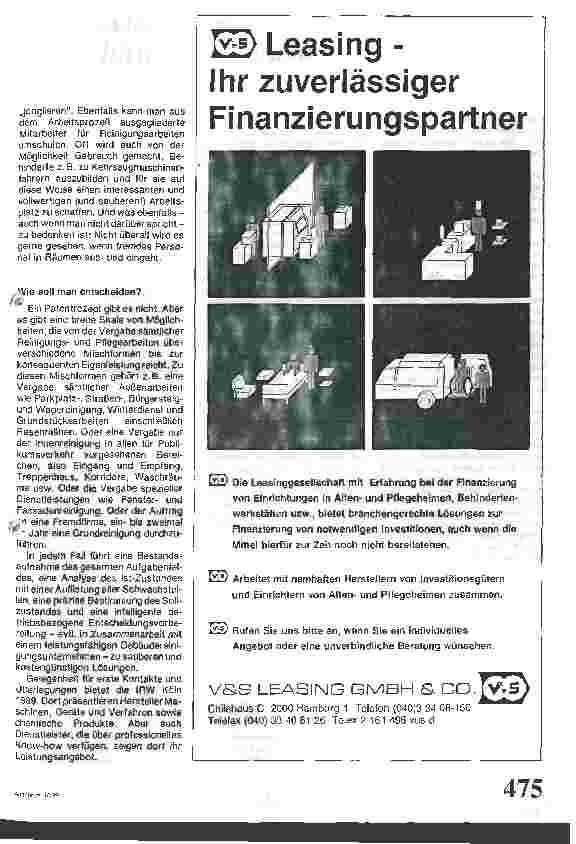 Vorschauseite 2: Reinigung - Vergabe oder Eigenleistung?