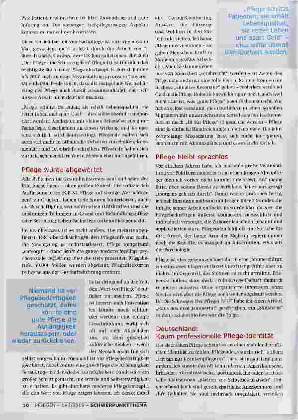 Vorschauseite 2: DER WERT VON PFLEGE