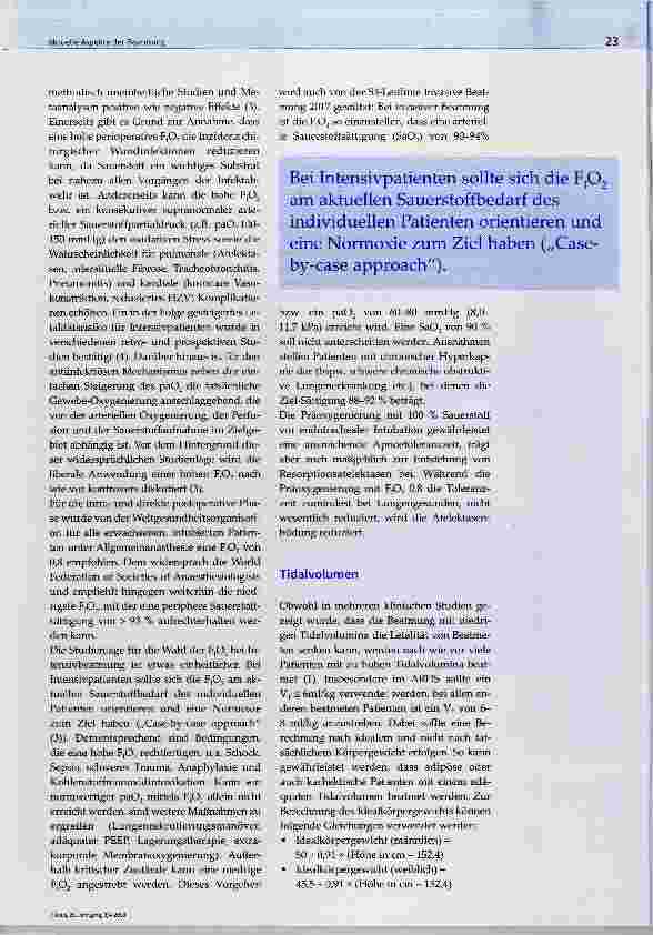 Vorschauseite 3: Aktuelle Aspekte der Beatmung