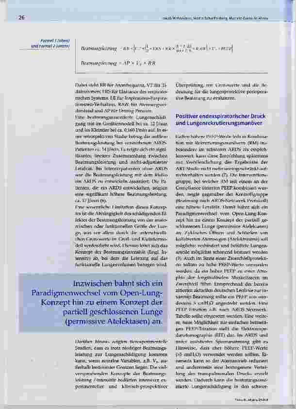 Vorschauseite 6: Aktuelle Aspekte der Beatmung