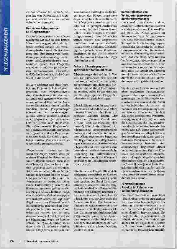 Vorschauseite 2: Change-Management sei Dank