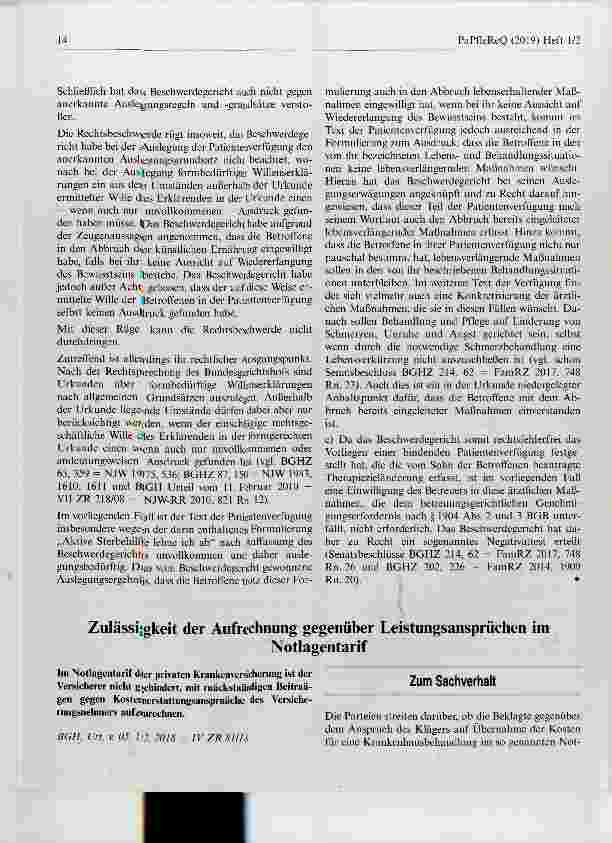 Vorschauseite 5: Patientenverfügung muss präzise sein