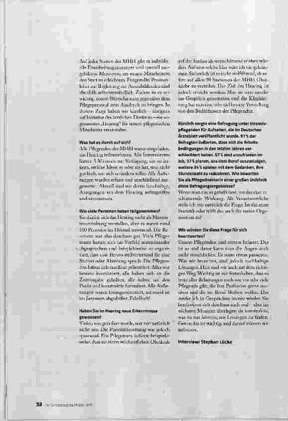 Vorschauseite 3: WIR HABEN DEM PFLEGENOTSTAND EIN GESICHT GEGEBEN