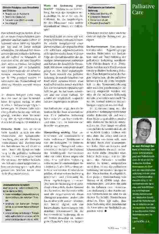Vorschauseite 2: Palliative Sedierung