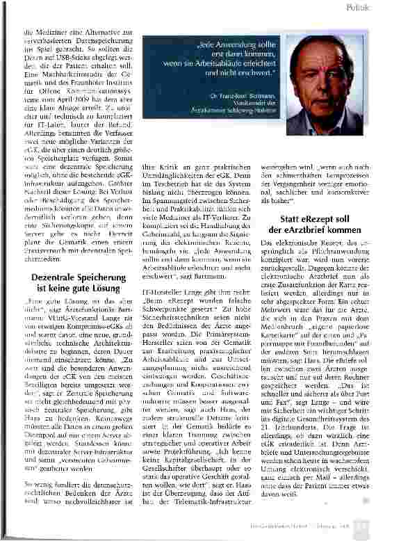 Vorschauseite 3: Gesundheitskarte light