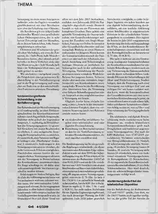Vorschauseite 2: Sektorenübergreifende Sicherstellung Revolution oder Chimäre?