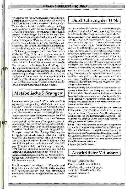 Vorschauseite 4: Parenterale Ernährung beim Kurzdarmsyndrom