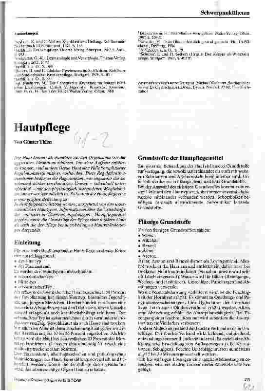 Vorschauseite 1: Hautpflege