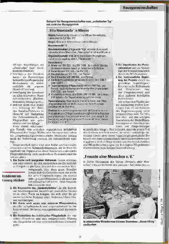 Vorschauseite 4: Betreute Wohngemeinschaften Entwicklung und Perspektiven für Pflegebedürftige und Demente