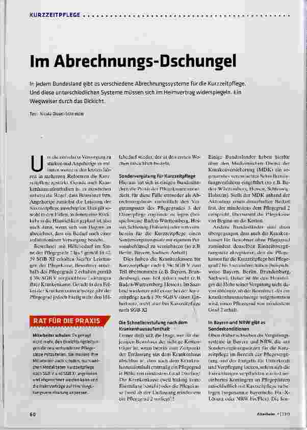 Vorschauseite 1: Im Abrechnungs-Dschungel