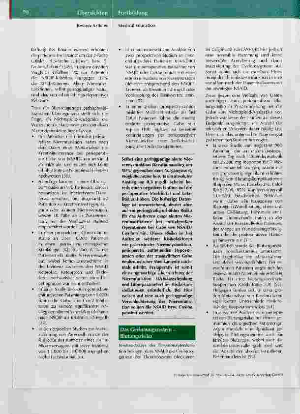 Vorschauseite 6: Nichtopioid-Analgetika in der perioperativen Schmerztherapie