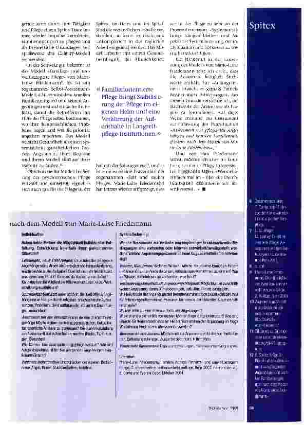 Vorschauseite 4: Familienorientierte Pflege in der Spintex