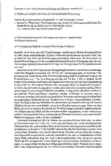 Vorschauseite 5: Leistungen der gesetzlichen Krankenversicherung unter Finanzierungsvorbehalt? Verfassungsrechtliche Determinanten indirekter und direkter Rationierung im Gesundheitswesen