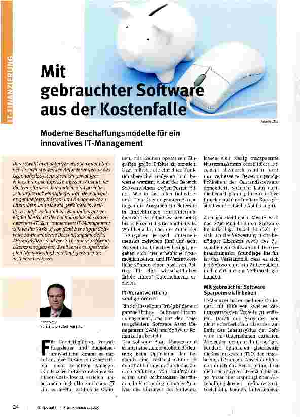 Vorschauseite 1: Mit gebrauchter Sortware aus der Kostenfalle