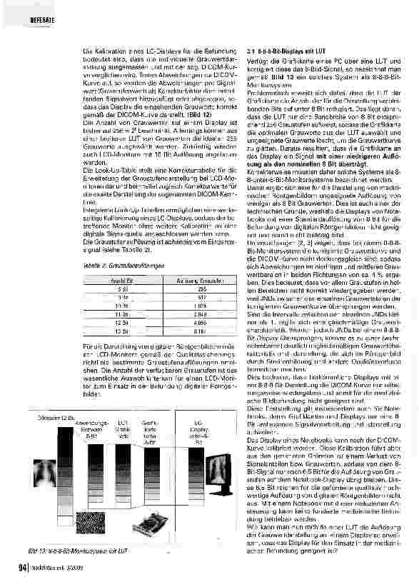 Vorschauseite 5: LCD-Monitore in der Medizintechnik Grauwertdarstellung und Look-Up-Table (LUT)