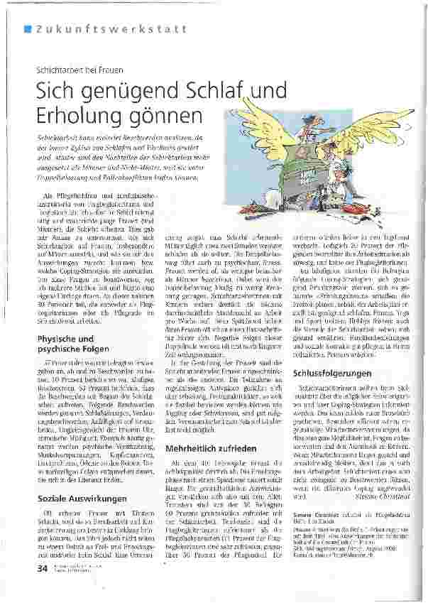 Vorschauseite 1: Sich genügend Schlafend Erholung gönnen