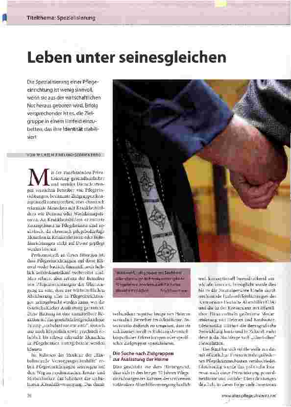 Vorschauseite 1: Leben unter seinesgleichen