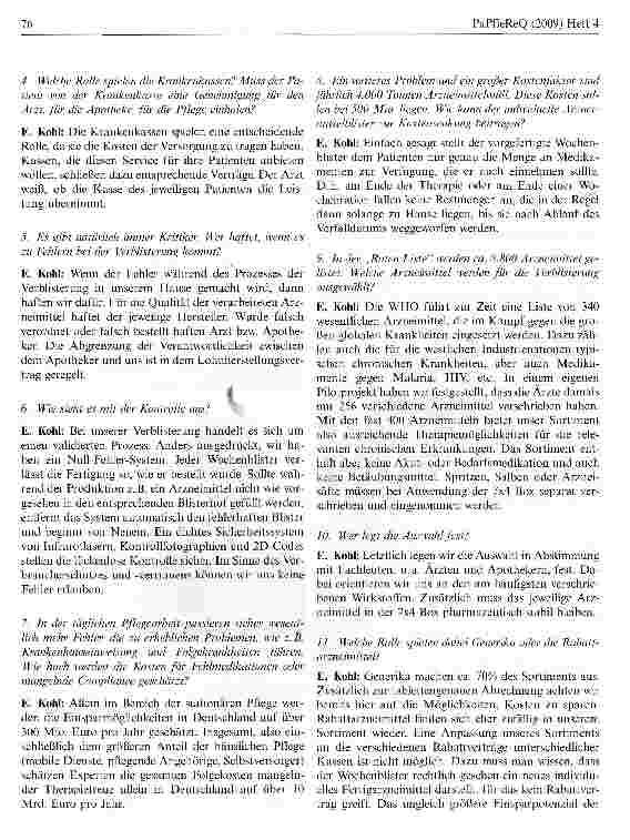 Vorschauseite 2: Individuelle Arzneimittelverblisterung