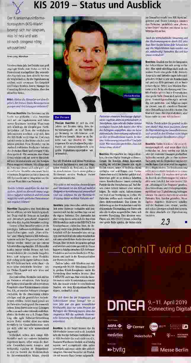 Vorschauseite 1: KIS 2019 Status und Ausblick