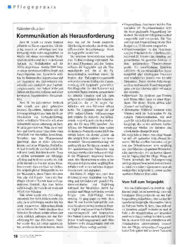Vorschauseite 3: Fallbesprechungen verbessern die Pflegepraxis