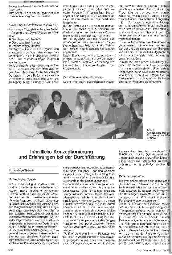 Vorschauseite 2: Psychiatrie in der Krankenpflege - Ausund Fortbildung - ein Modell -