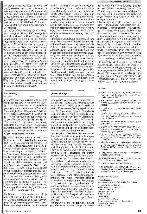 Vorschauseite 4: Psychiatrie in der Krankenpflege - Ausund Fortbildung - ein Modell -