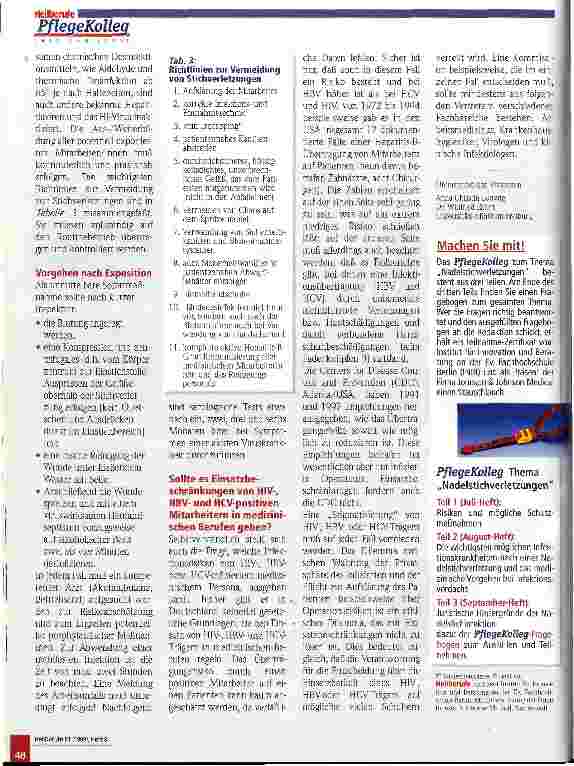 Vorschauseite 3: Nadelstichverletzungen Teil 2: Risiko Nr. 1: Recapping