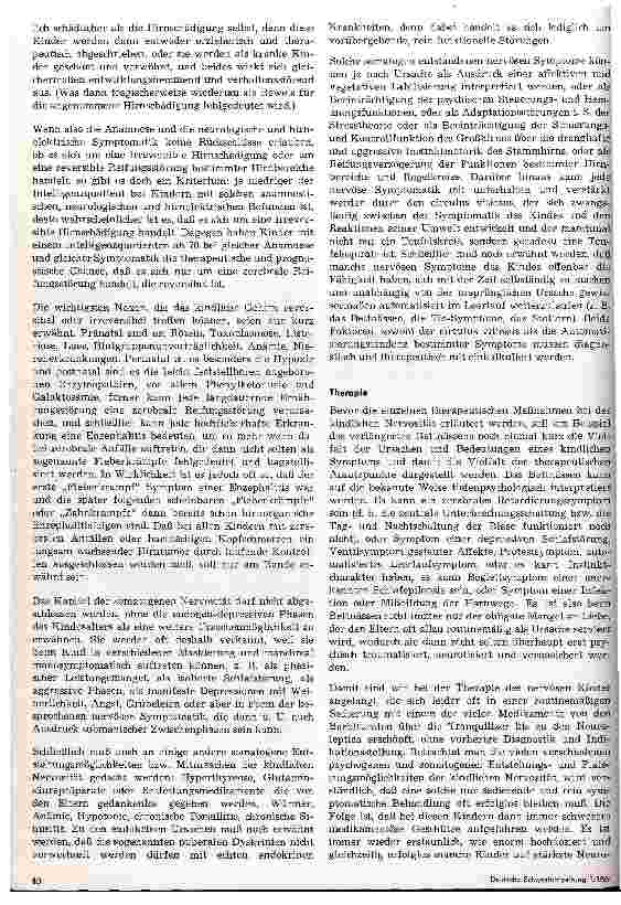 Vorschauseite 4: Diagnostik und Therapie des nervösen Kindes