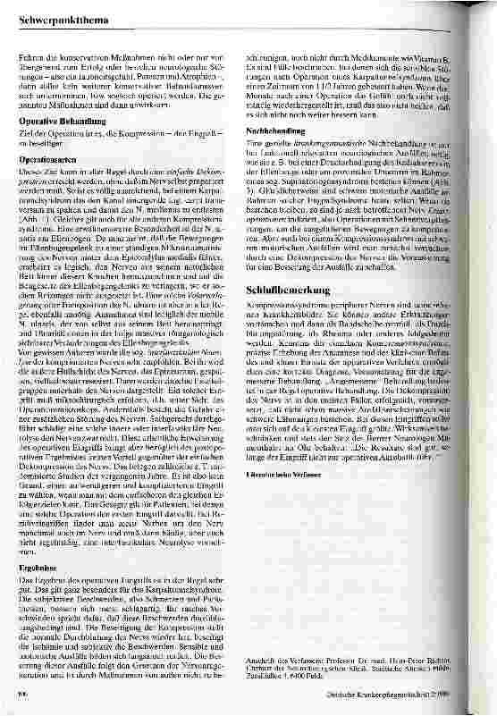 Vorschauseite 4: Kompressionssyndrome peripherer Nerven