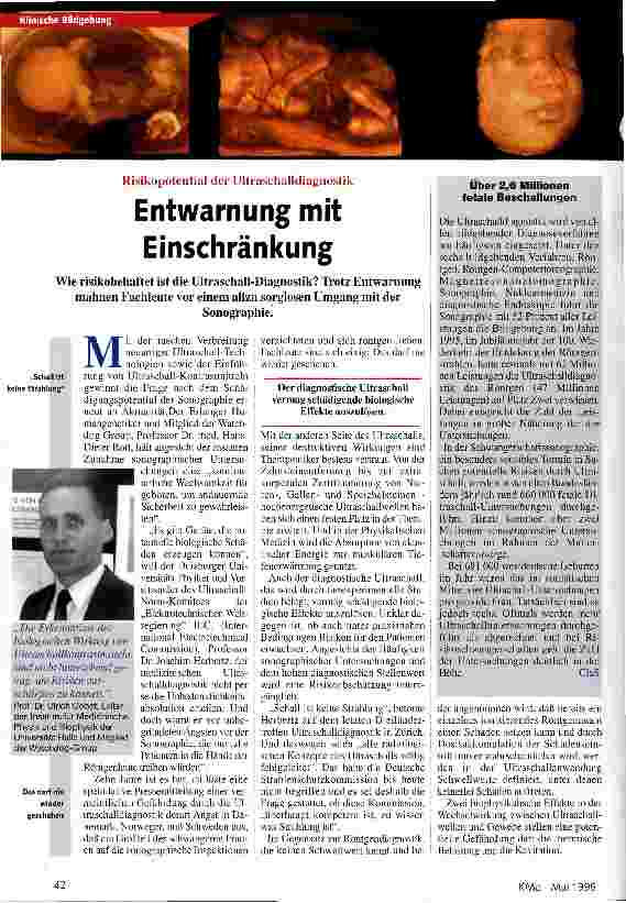 Vorschauseite 1: Entwarnung mit Einschränkung