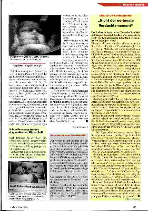 Vorschauseite 4: Entwarnung mit Einschränkung