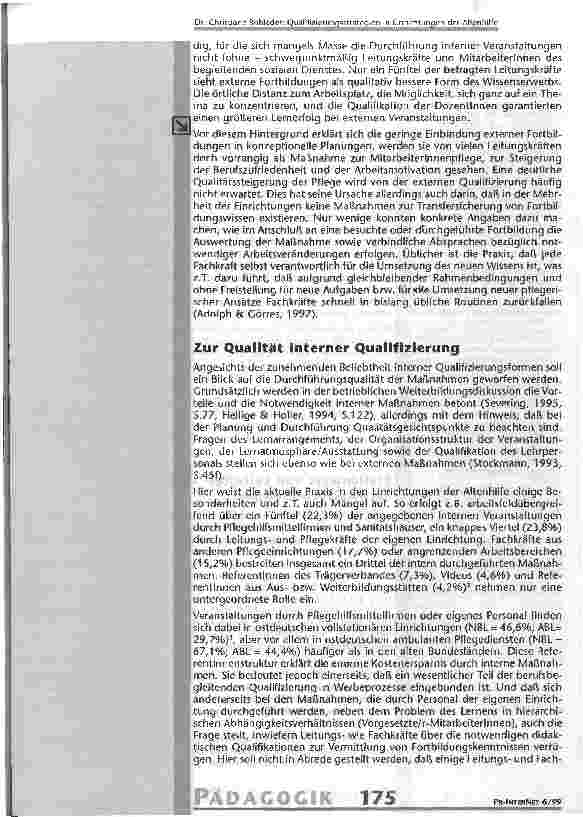 Vorschauseite 4: Qualifizierungsstrategien in Einrichtungen der Altenhilfe Ergbnisse einer Einrichtungsbefragung in den neuen und alten Bundesländern