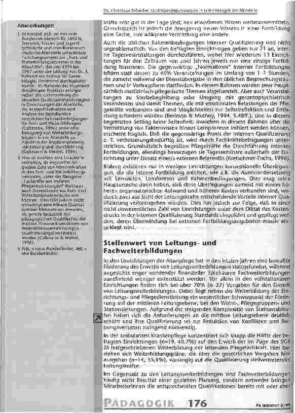 Vorschauseite 5: Qualifizierungsstrategien in Einrichtungen der Altenhilfe Ergbnisse einer Einrichtungsbefragung in den neuen und alten Bundesländern