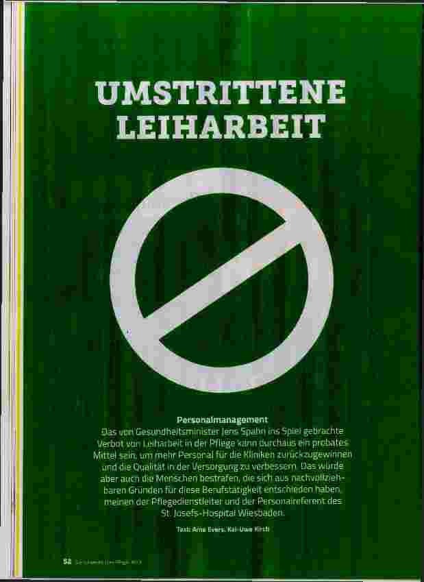 Vorschauseite 1: UMSTRITTENE LEIHARBEIT