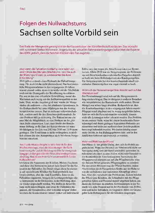 Vorschauseite 1: Sachsen sollte Vorbild sein