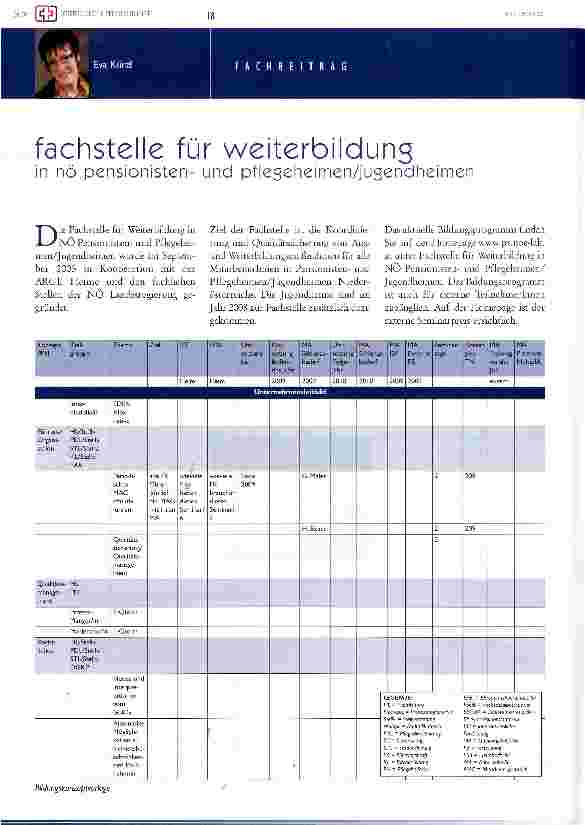 Vorschauseite 1: fachstelle für weiterbildunsin nö pensionistenund pflegeheimen/jugendheimen