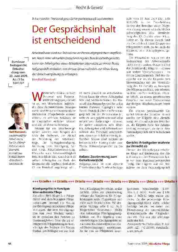 Vorschauseite 1: Der Gesprächsinhalt ist entscheidend