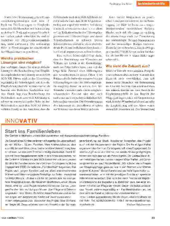 Vorschauseite 3: Eingliederungshilfe muss Vorrang vor Pflege haben