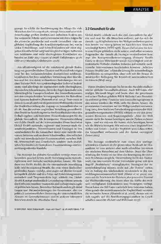 Vorschauseite 5: Global Health - Hope oder Hype?