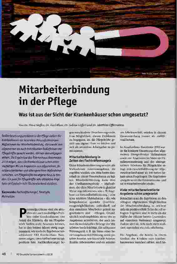 Vorschauseite 1: Mitarbeiterbindung in der Pflege